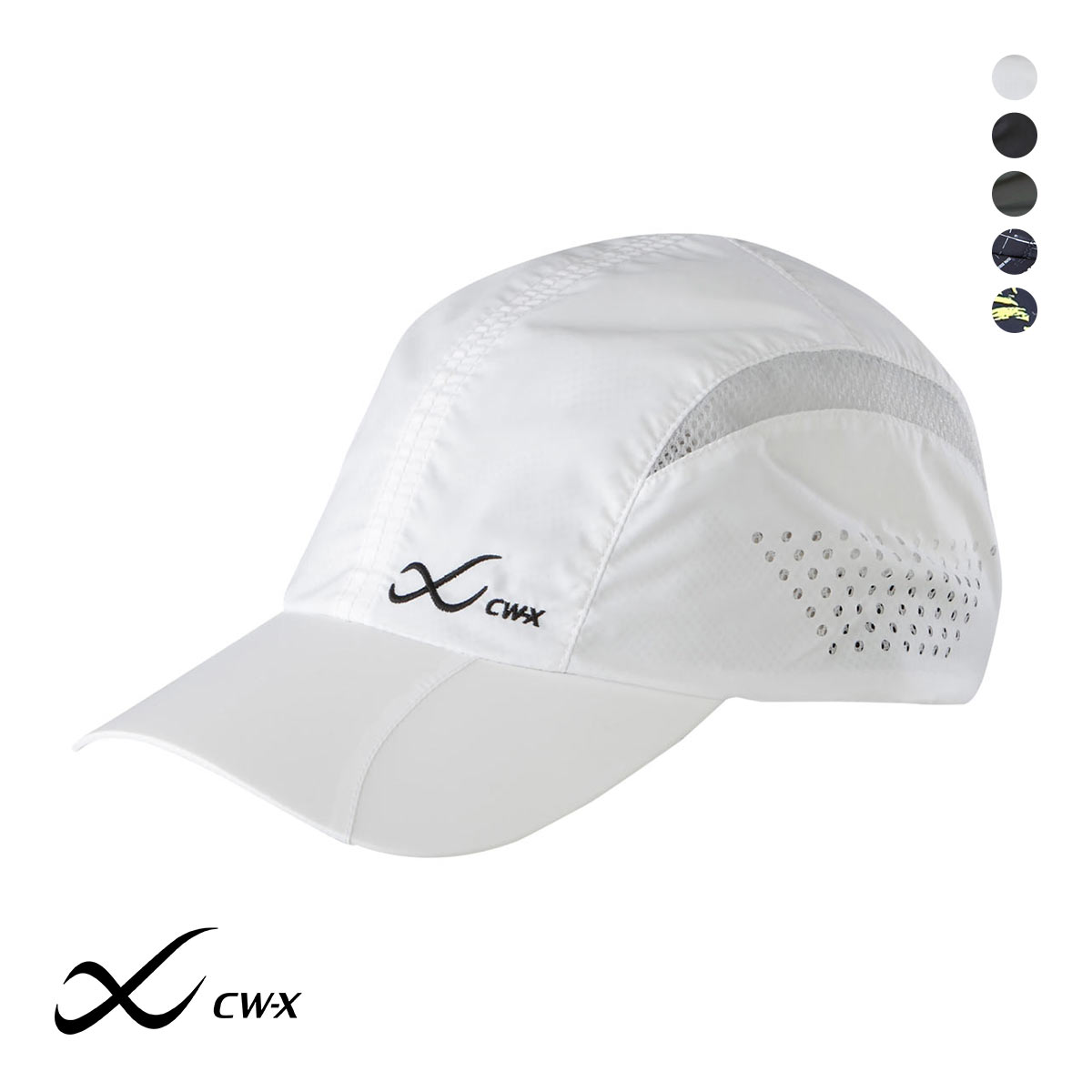 ワコール Wacoal シーダブリューエックス CW-X キャップ スポーツ用 男女兼用 つば付 HYO499(WH-ホワイト-57-59cm)