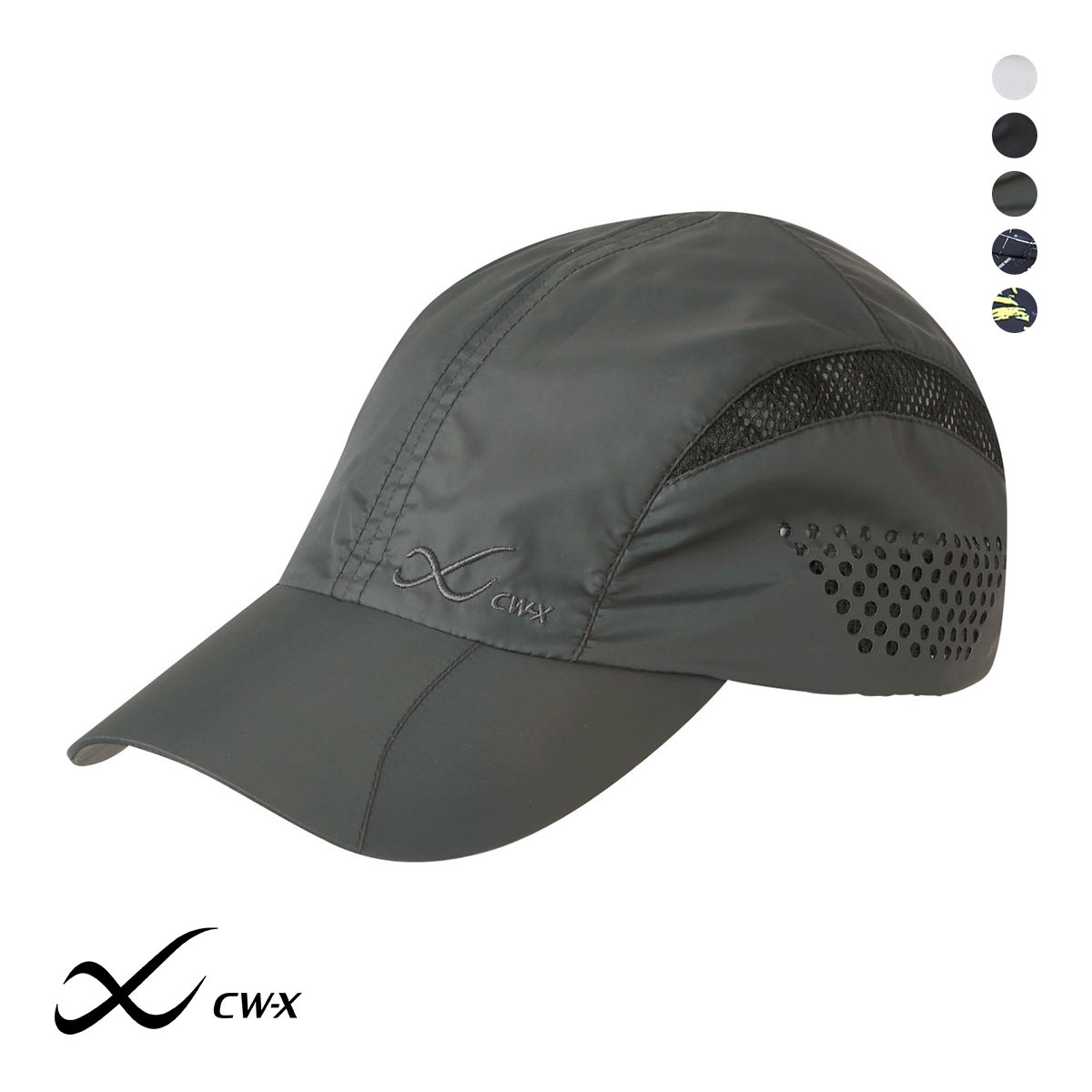 ワコール Wacoal シーダブリューエックス CW-X キャップ スポーツ用 男女兼用 つば付 HYO499(CGY-チャコールグレー-57-59cm)