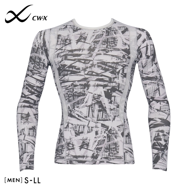シーダブリューエックス CW-X Mens JAO010 JYURYU 柔流 ジュウリュウ トップ ML ラウンドネック 長袖 スポーツ