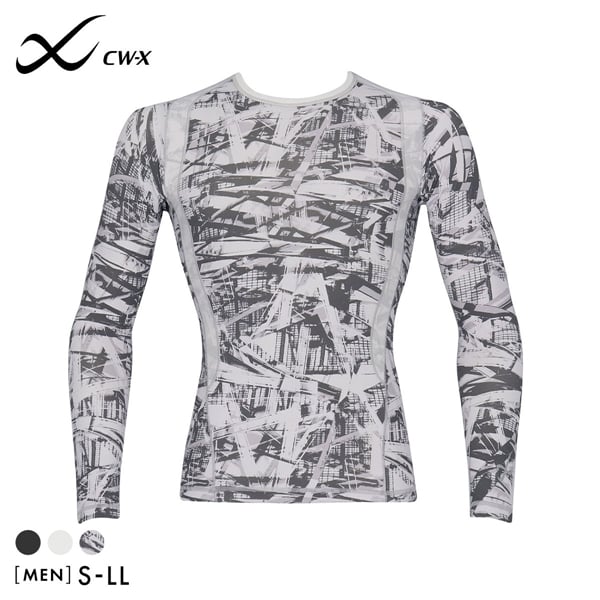 シーダブリューエックス CW-X Mens JAO010 JYURYU 柔流 ジュウリュウ トップ ML ラウンドネック 長袖 スポーツ