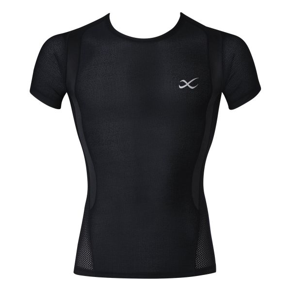 ワコール Wacoal シーダブリューエックス CW-X メンズ JYURYU ジュウリュウトップ ラウンドネック 半袖 Tシャツ スポーツ ML(BK-ブラック-M)