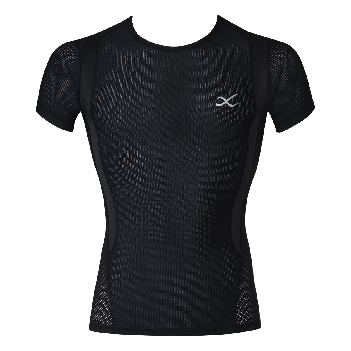 ワコール Wacoal シーダブリューエックス CW-X メンズ JYURYU ジュウリュウトップ ラウンドネック 半袖 Tシャツ スポーツ ML(BK-ブラック-M)