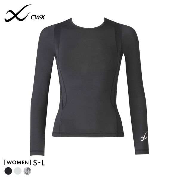 ワコール Wacoal シーダブリューエックス CW-X Womens JAY410 JYURYU 柔流 ジュウリュウ トップ SML ラウンドネック 長袖 スポーツ