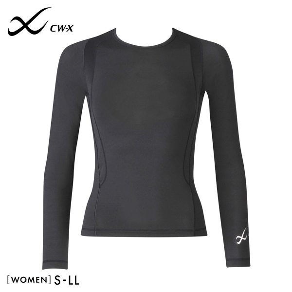 ワコール Wacoal シーダブリューエックス CW-X Womens JAY410 JYURYU 柔流 ジュウリュウ トップ SML ラウンドネック 長袖 スポーツ