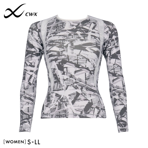 ワコール Wacoal シーダブリューエックス CW-X Womens JAY410 JYURYU 柔流 ジュウリュウ トップ SML ラウンドネック 長袖 スポーツ