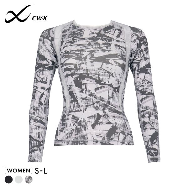 ワコール Wacoal シーダブリューエックス CW-X Womens JAY410 JYURYU 柔流 ジュウリュウ トップ SML ラウンドネック 長袖 スポーツ