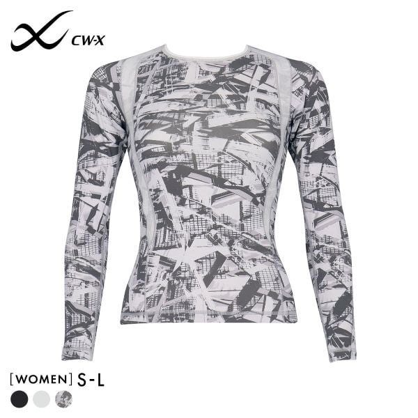 ワコール Wacoal シーダブリューエックス CW-X Womens JAY410 JYURYU 柔流 ジュウリュウ トップ SML ラウンドネック 長袖 スポーツ