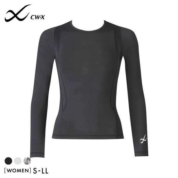 ワコール Wacoal シーダブリューエックス CW-X Womens JAY410 JYURYU 柔流 ジュウリュウ トップ SML ラウンドネック 長袖 スポーツ
