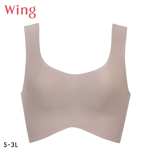 ワコール Wacoal ウイング Wing 綿の贅沢 ハーフトップ ノンワイヤーブラジャー S-3L ワイヤレスブラ 耐静電気 吸放湿