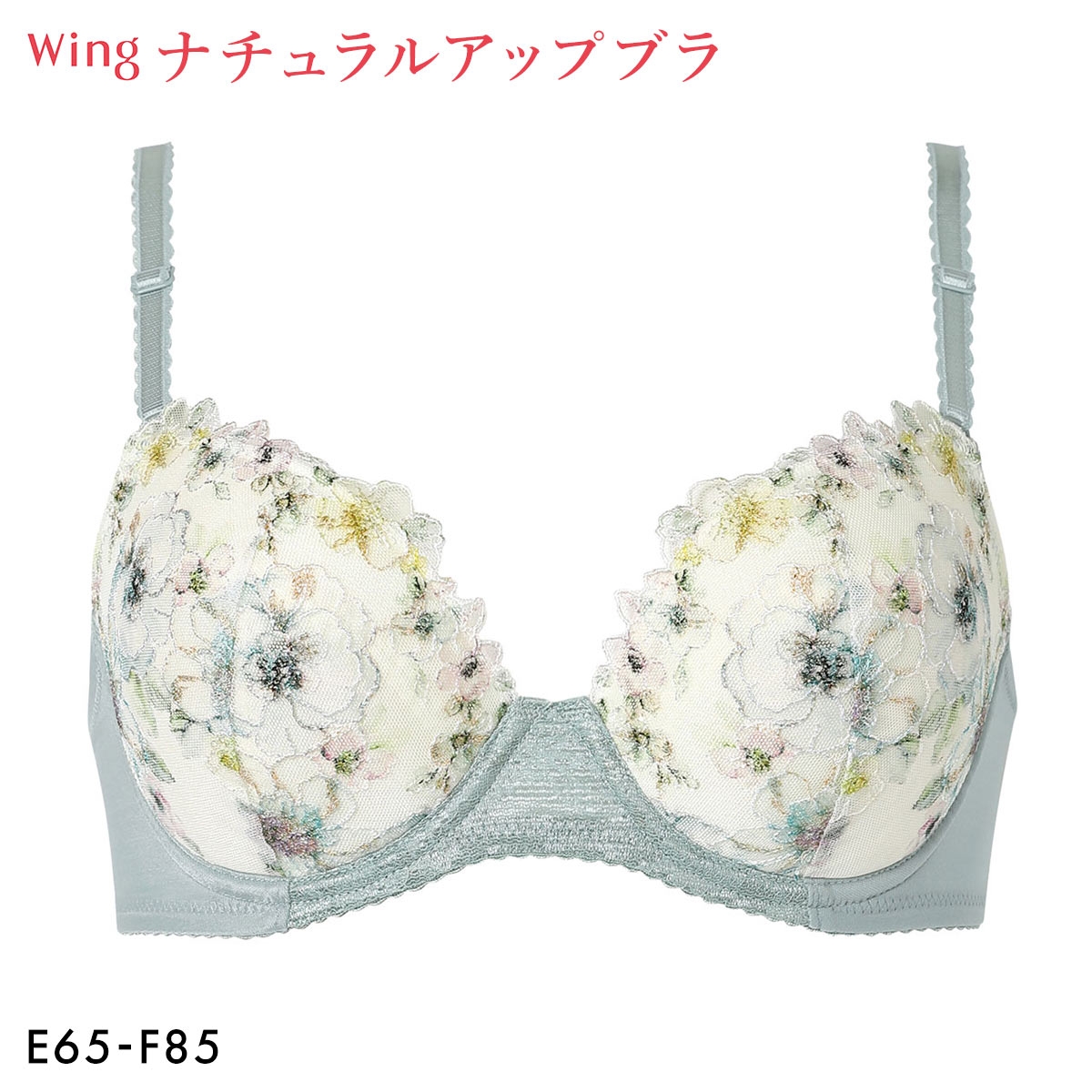 ワコール Wacoal ウイング Wing KB2060 ナチュラルアップブラ ブラジャー E F 大きいサイズ(ME-メロン-E65)