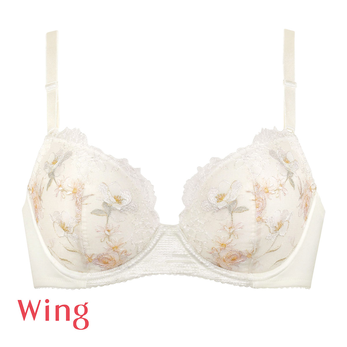 ワコール Wacoal ウイング Wing KB2061 ナチュラルアップブラ ブラジャー CD 単品(IV-アイボリー-C65)