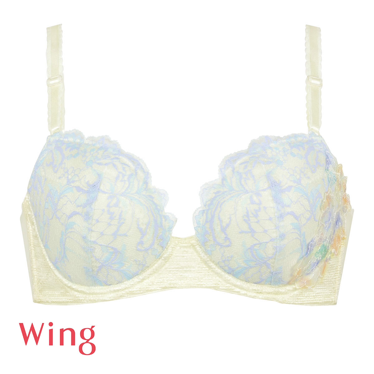 ワコール Wacoal ウイング Wing KB2365 スキマフィットブラ ブラジャー CD 24SS 単品(CR-クリーム-C65)