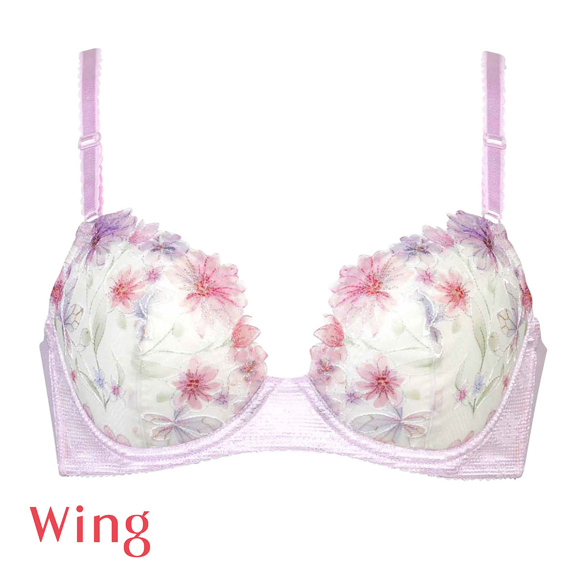 ワコール ウイング KB2366 スキマフィットブラ ブラジャー EF Wacoal Wing 24AW(PI-ピンク-E65)
