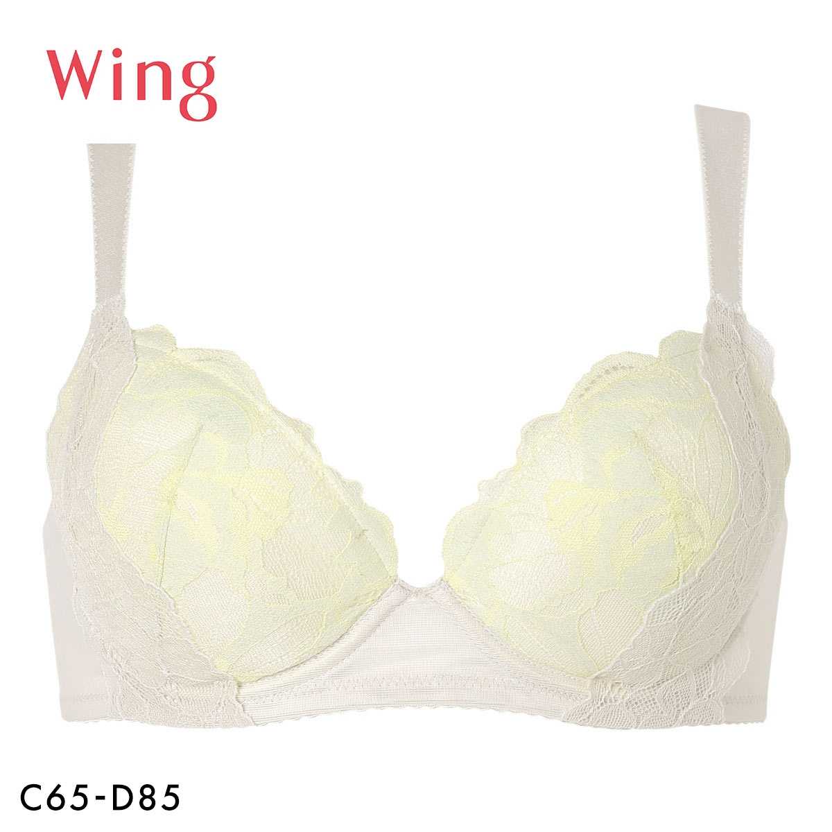 ワコール ウイング KB2368 もちっとふわっとブラ ブラジャー CD 肩らく Wacoal Wing(CR-クリーム-C65)