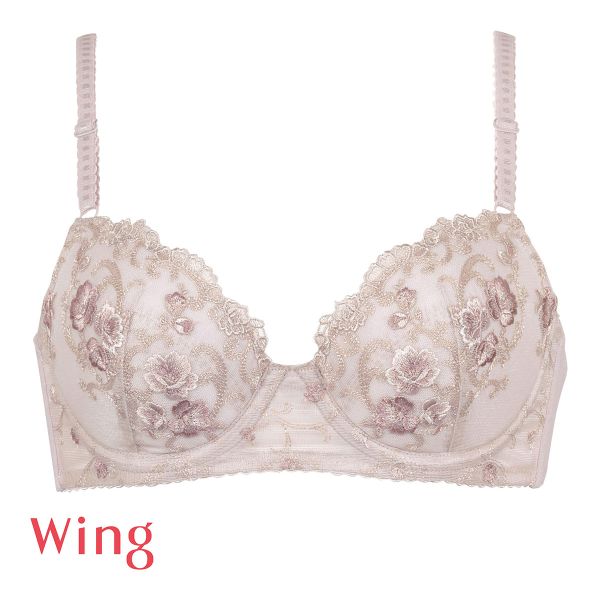 ワコール Wacoal ウイング Wing らくちんバストメイク しなやかワイヤーブラ ブラジャー 樹脂ワイヤー CD 単品