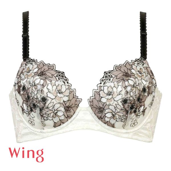 ワコール Wacoal ウイング Wing KB2721 後ろ姿きれいブラ AB 3/4カップ ブラジャー 脇高 24SS 単品