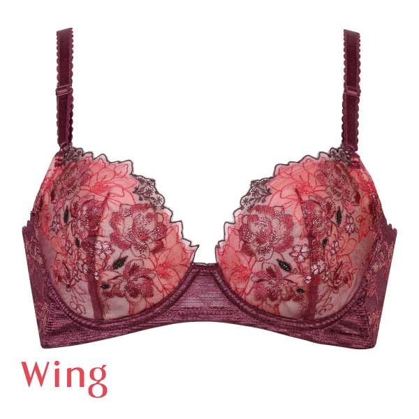 ワコール Wacoal ウイング Wing KB2721 後ろ姿きれいブラ AB 3/4カップ ブラジャー 脇高 24SS 単品