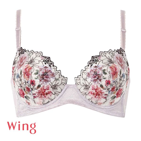 ワコール Wacoal ウイング Wing KB2721 後ろ姿きれいブラ AB 3/4カップ ブラジャー 脇高 24SS 単品