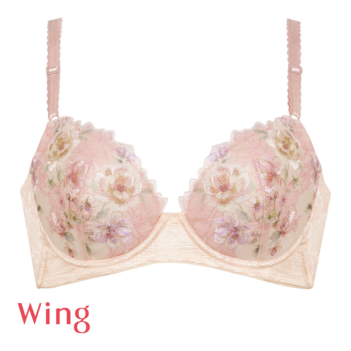 Wing B85ホワイト レースブラジャー ワコール Wacoal ウイング Wing KB2721 後ろ姿きれいブラ CD 3/4