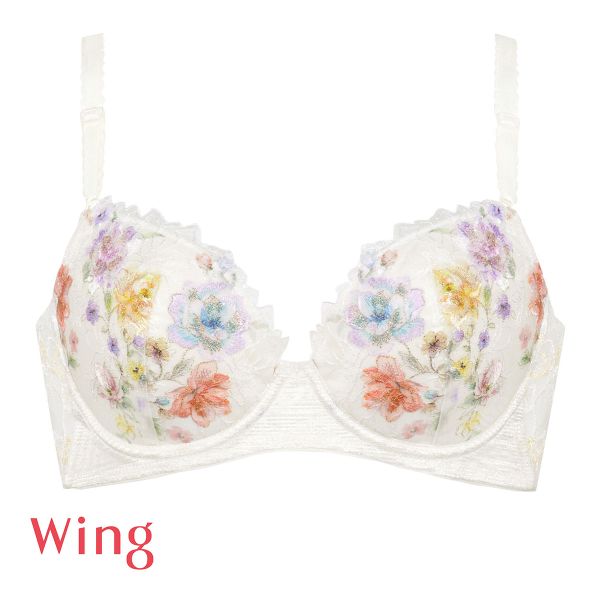 ワコール Wacoal ウイング Wing KB2721 後ろ姿きれいブラ CD 3/4カップ ブラジャー 脇高 24SS 単品