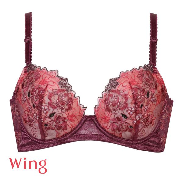 ワコール Wacoal ウイング Wing KB2721 後ろ姿きれいブラ CD 3/4カップ ブラジャー 脇高 24SS 単品