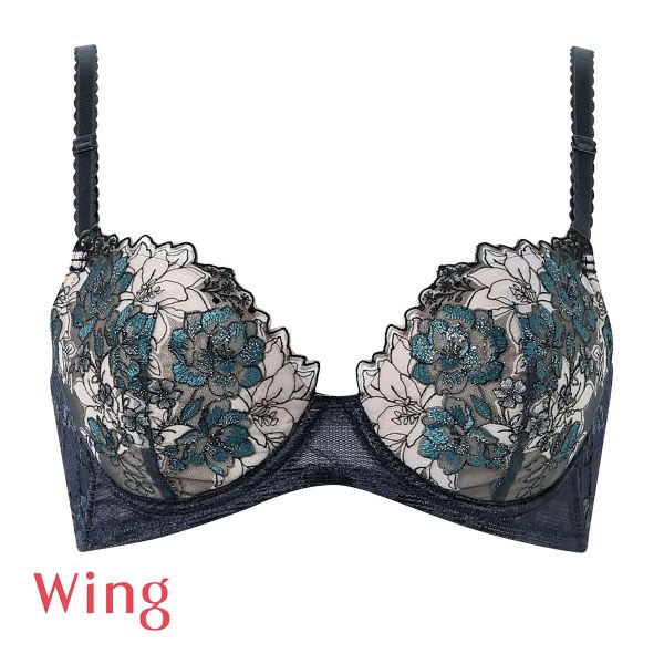 ワコール Wacoal ウイング Wing KB2721 後ろ姿きれいブラ CD 3/4カップ ブラジャー 脇高 24SS 単品