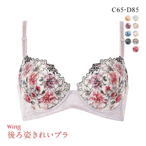 ワコール Wacoal ウイング Wing KB2721 後ろ姿きれいブラ CD 3/4カップ ブラジャー 脇高 24SS 単品