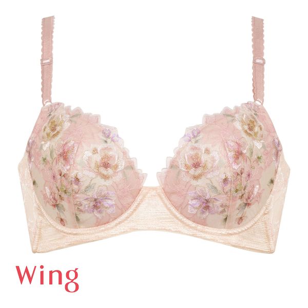 ワコール Wacoal ウイング Wing KB2721 後ろ姿きれいブラ EF 3/4カップ ブラジャー 脇高 24SS 単品