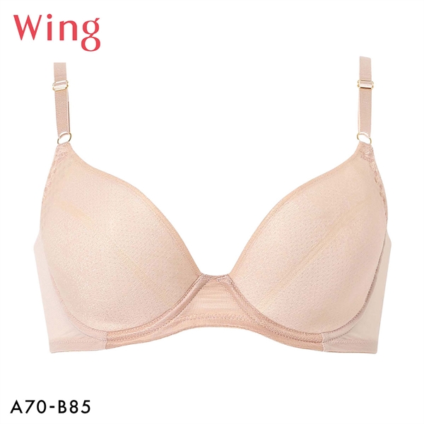 ワコール ウイング 夏のうすかるブラ ブラジャー 3/4カップ AB 夏ブラ 汗のベタつきを軽減 Wacoal Wing(BE-ベージュ-A70)