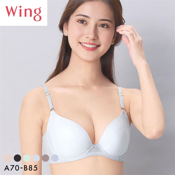 ワコール ウイング 夏のうすかるブラ ブラジャー 3/4カップ AB 夏ブラ 汗のベタつきを軽減 Wacoal Wing