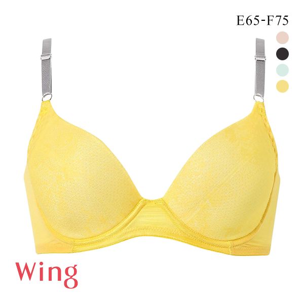 ワコール ウイング 夏のうすかるブラ ブラジャー 3/4カップ EF 夏ブラ 汗のベタつきを軽減 Wacoal Wing