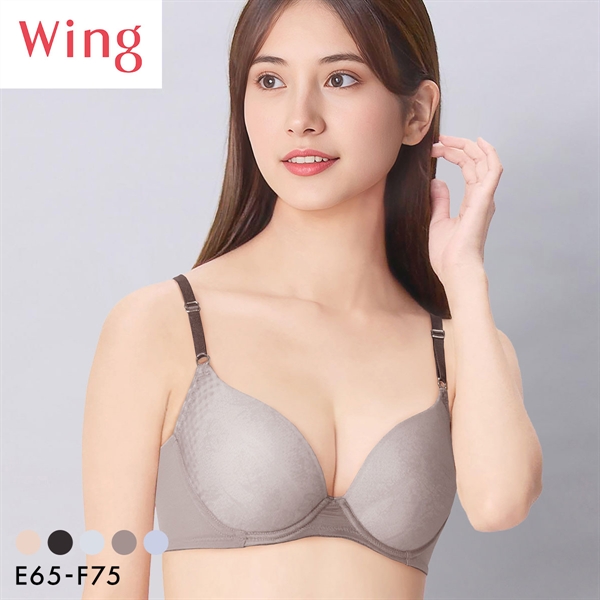 ワコール ウイング 夏のうすかるブラ ブラジャー 3/4カップ EF 夏ブラ 汗のベタつきを軽減 Wacoal Wing