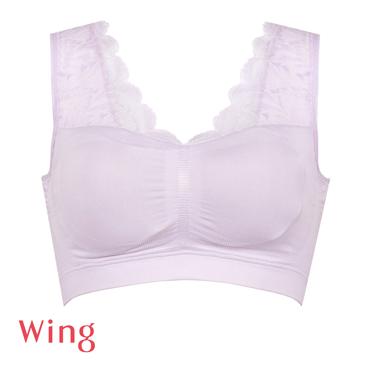 ワコール Wacoal ウイング Wing Night UP Bra ナイトアップブラ ルーム 編立成型 ノンワイヤーブラ ナイトブラ 夜ブラ 単品(PU-パープル-M)