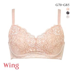 ワコール ウイング 小さく見せるブラ ブラジャー G 3/4カップ KB6100 Wacoal Wing