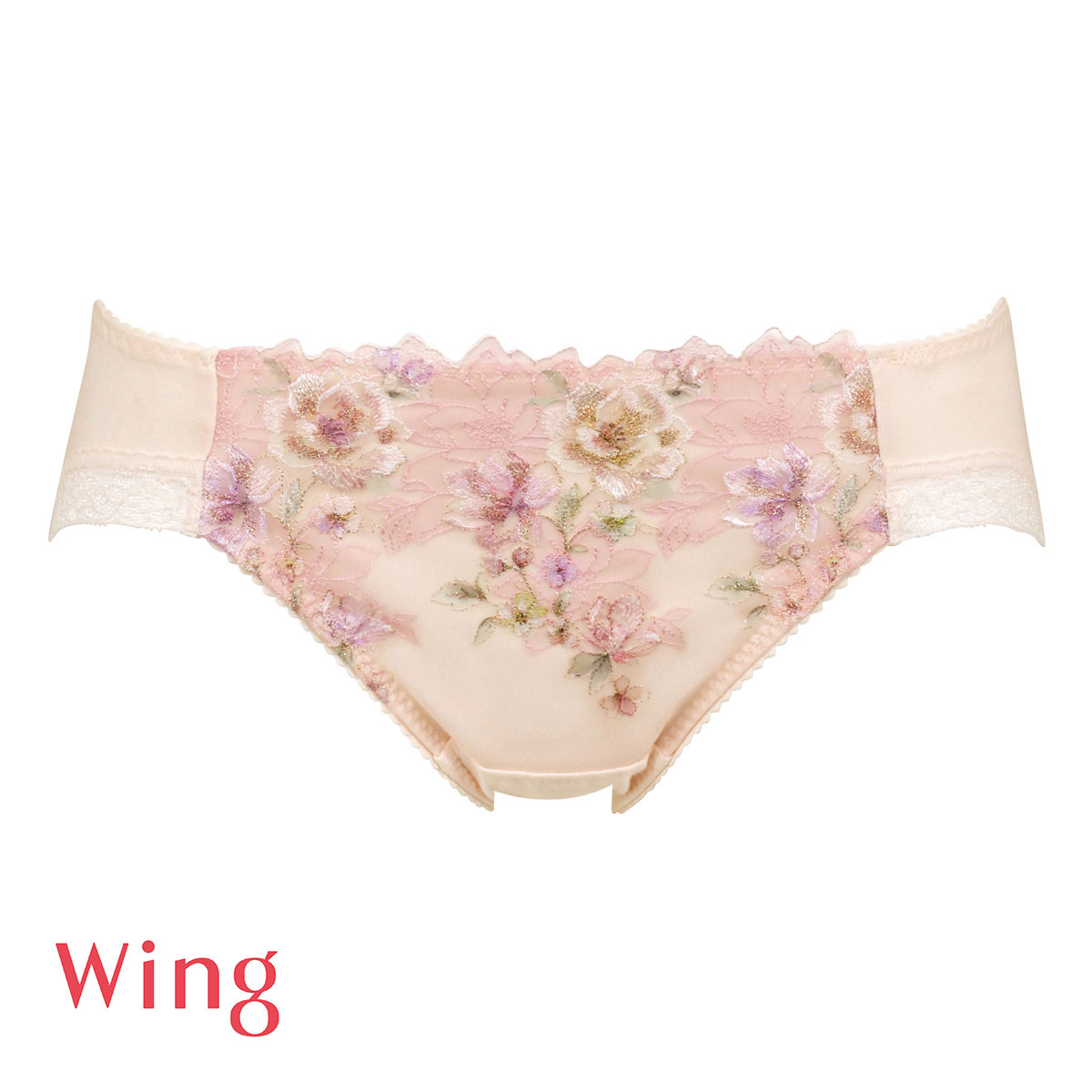 ワコール Wacoal ウイング Wing KB2721 後ろ姿きれいブラ ショーツ M L LL 綿混 ハイレッグ 単品 24SS KF2321(BE-ベージュ-M)