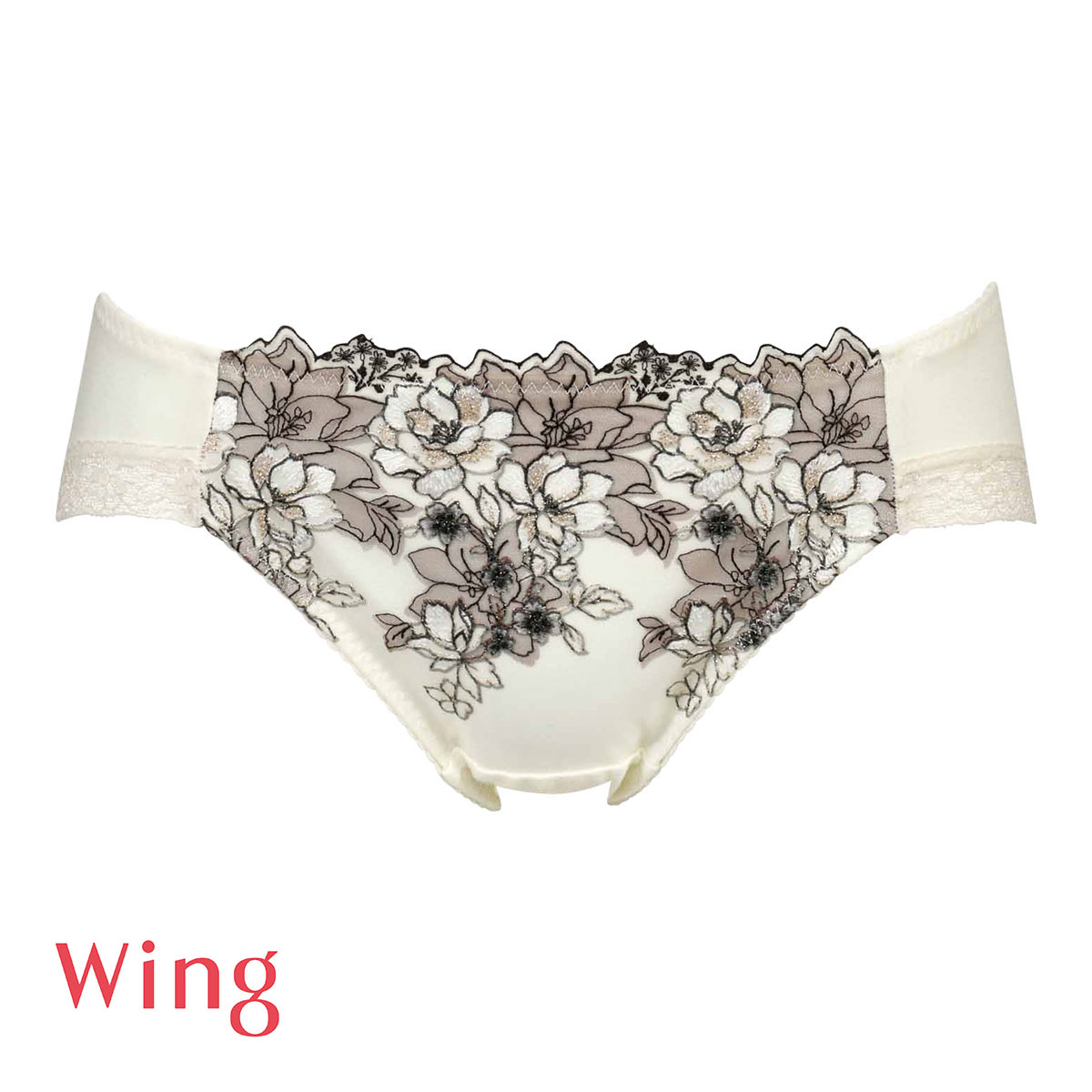 ワコール Wacoal ウイング Wing KB2721 後ろ姿きれいブラ ショーツ M L LL 綿混 ハイレッグ 単品 24SS KF2321(CR-クリーム-M)