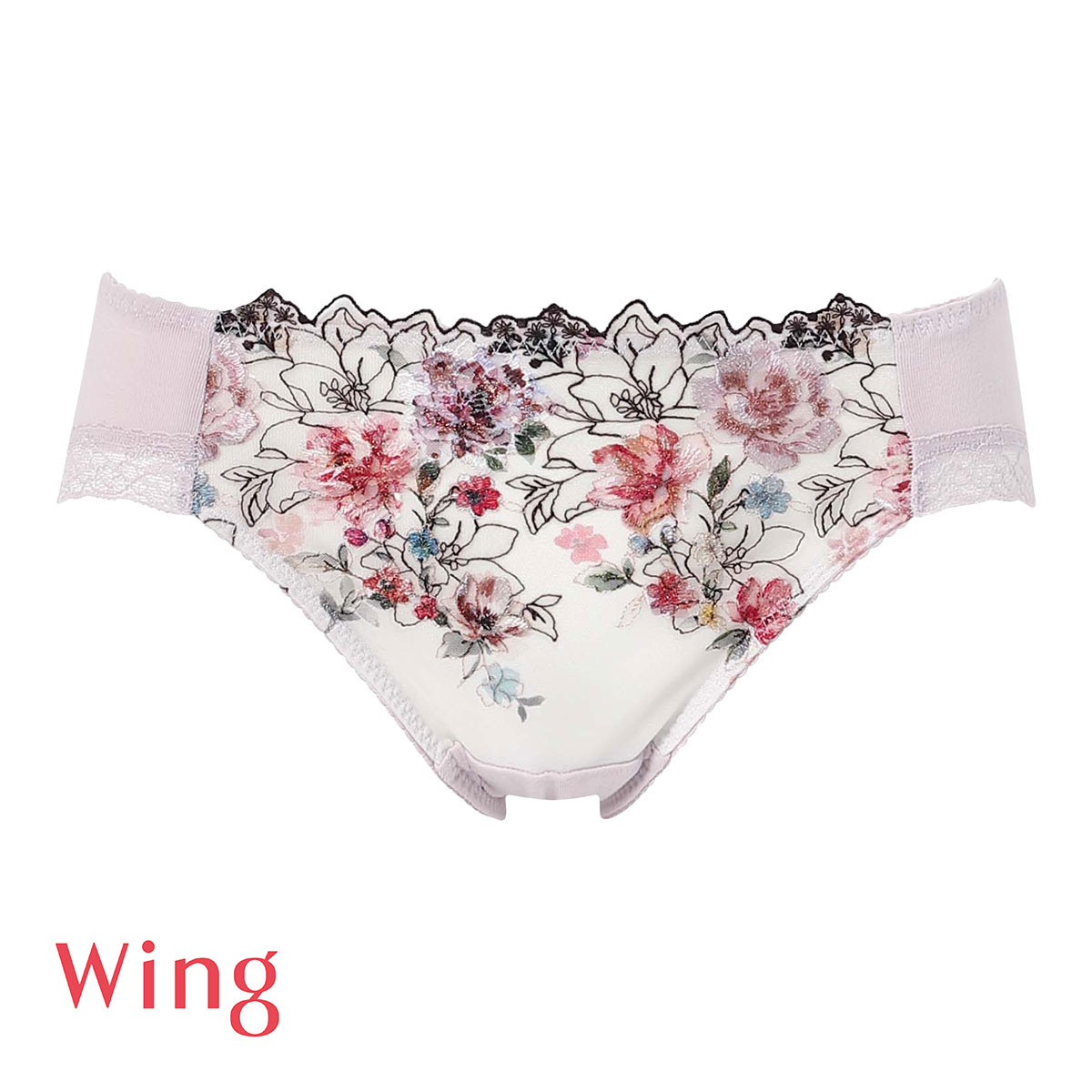 ワコール Wacoal ウイング Wing KB2721 後ろ姿きれいブラ ショーツ M L LL 綿混 ハイレッグ 単品 24SS KF2321(PGY-ピンクグレー-M)