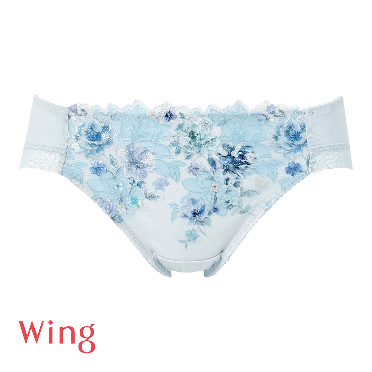 ワコール Wacoal ウイング Wing KB2721 後ろ姿きれいブラ ショーツ M L LL 綿混 ハイレッグ 単品 24SS KF2321(BU-ブルー-M)