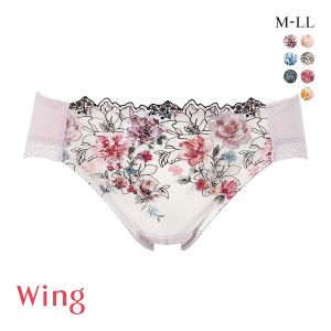 ワコール Wacoal ウイング Wing KB2721 後ろ姿きれいブラ ショーツ M L LL 綿混 ハイレッグ 単品 24SS KF2321