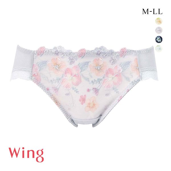 ワコール ウイング KB2722 後ろ姿きれいブラ ショーツ M L LL 綿混 ハイレッグ 25SS Wacoal Wing KF2322 大きいサイズ