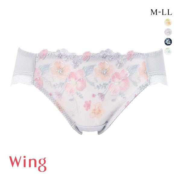 ワコール ウイング KB2722 後ろ姿きれいブラ ショーツ M L LL 綿混 ハイレッグ 25SS Wacoal Wing KF2322 大きいサイズ