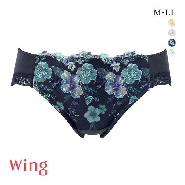 ワコール ウイング KB2722 後ろ姿きれいブラ ショーツ M L LL 綿混 ハイレッグ 25SS Wacoal Wing KF2322 大きいサイズ