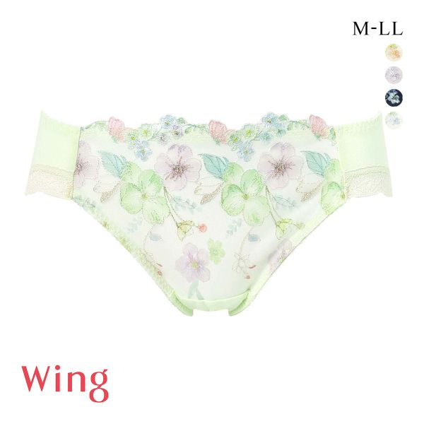 ワコール ウイング KB2722 後ろ姿きれいブラ ショーツ M L LL 綿混 ハイレッグ 25SS Wacoal Wing KF2322 大きいサイズ