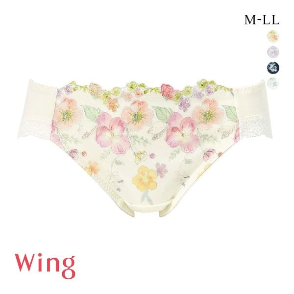 ワコール ウイング KB2722 後ろ姿きれいブラ ショーツ M L LL 綿混 ハイレッグ 25SS Wacoal Wing KF2322 大きいサイズ