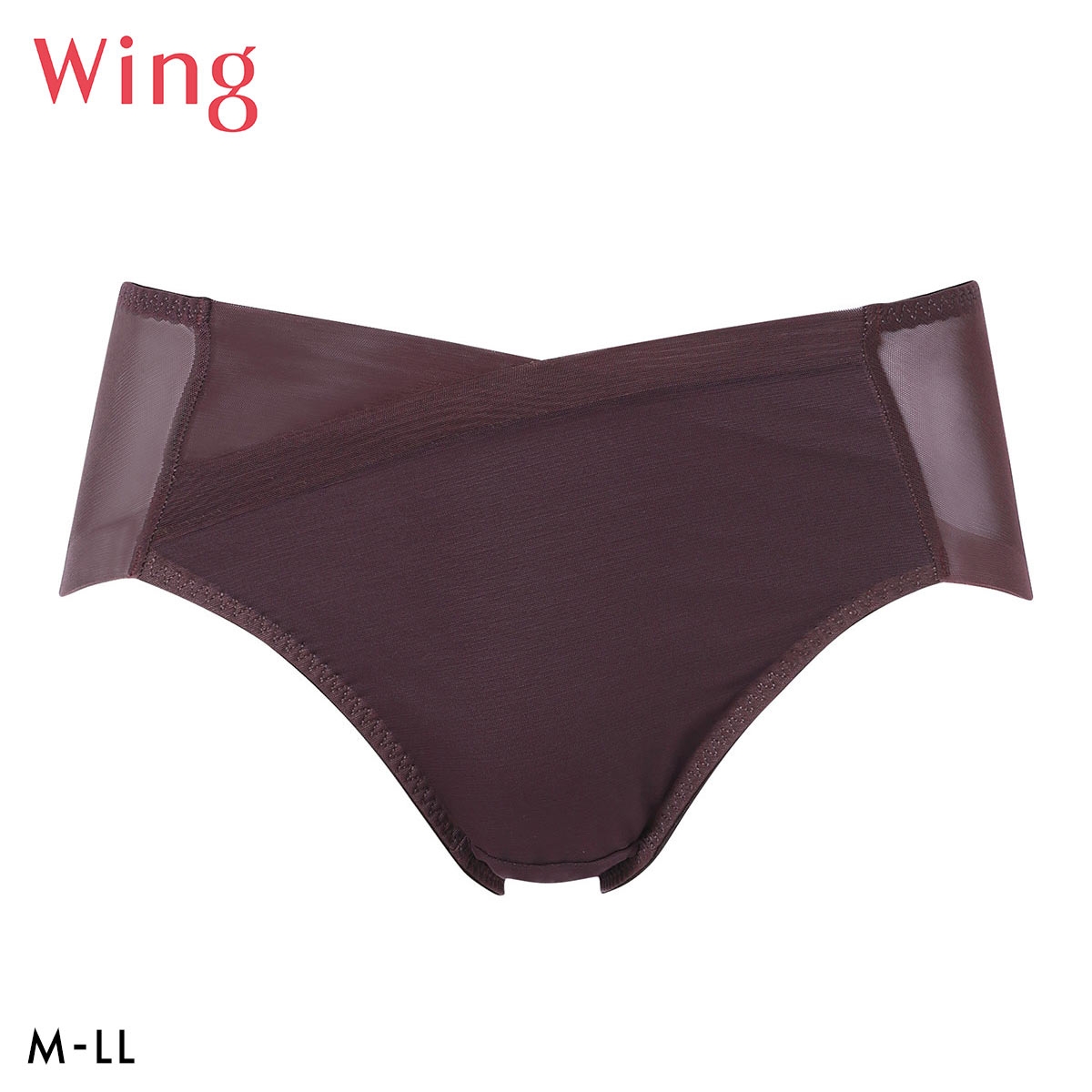 ワコール ウイング シュパッとフィットブラ KB2090 ショーツ M L LL ひびきにくい シアー KF2390 Wacoal Wing(BR-ブラウン-M)