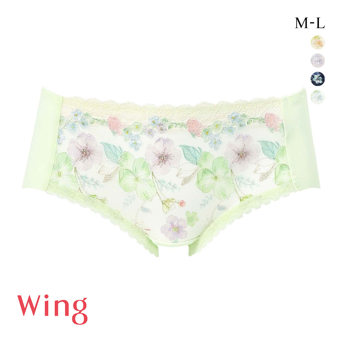 ワコール ウイング KB2722 後ろ姿きれいブラ ショーツ ML ラインレス ひびきにくい KF2422 25SS Wacoal Wing(ME-メロン-M)
