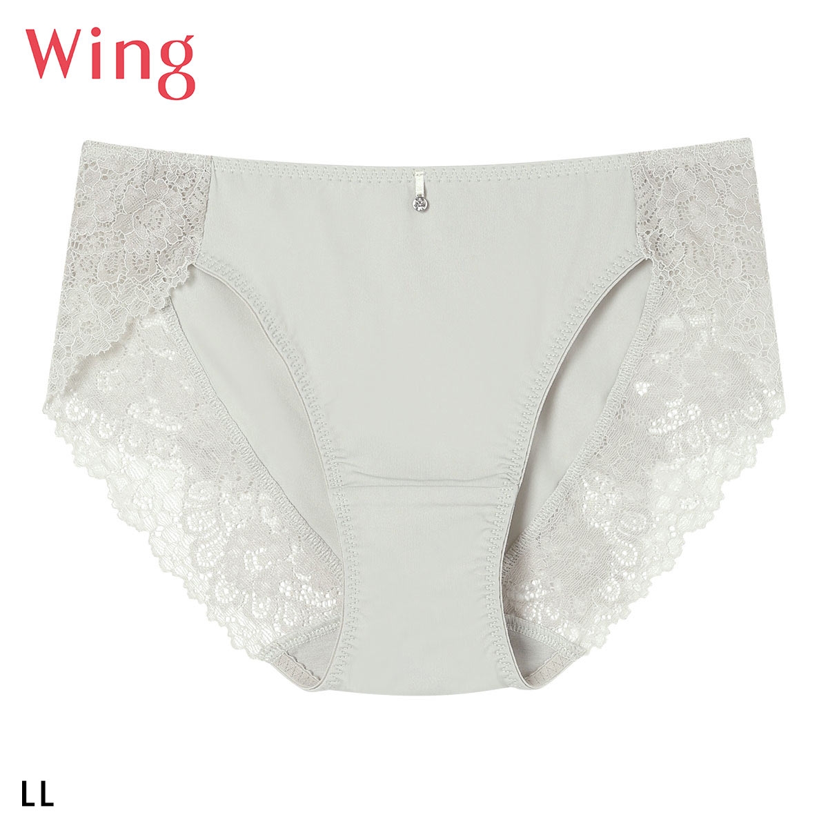 ワコール Wacoal ウイング Wing KB2011 マッチミーブラ シンプルタイプ ショーツ LL スタンダード 単品 ハイレッグ(GGY-グリーングレー-LL)