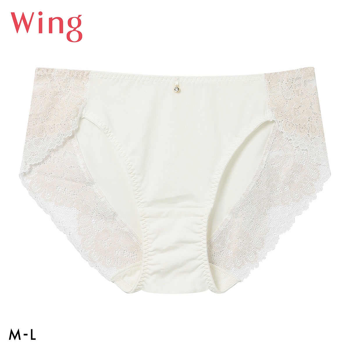 ワコール Wacoal ウイング Wing KB2011 マッチミーブラ シンプルタイプ ショーツ ML スタンダード 単品 ハイレッグ(IV-アイボリー-M)
