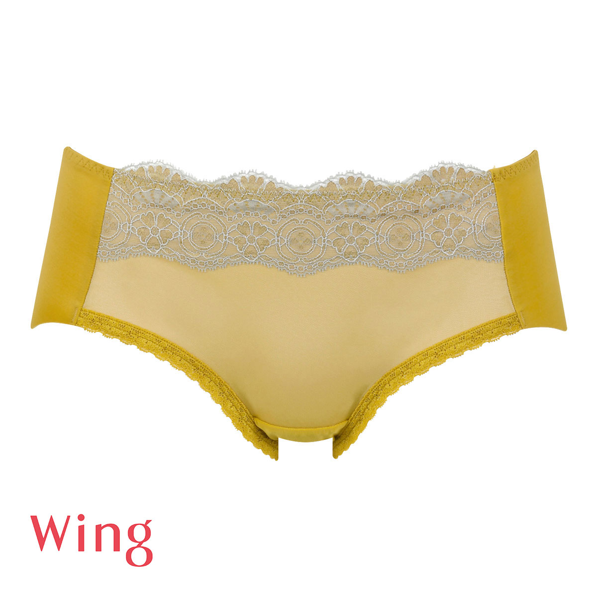 ワコール Wacoal ウイング Wing 23AW KB2900 スタイルアップブラ ショーツ ML ラインレス フリーカット 単品(MUS-マスタード-M)