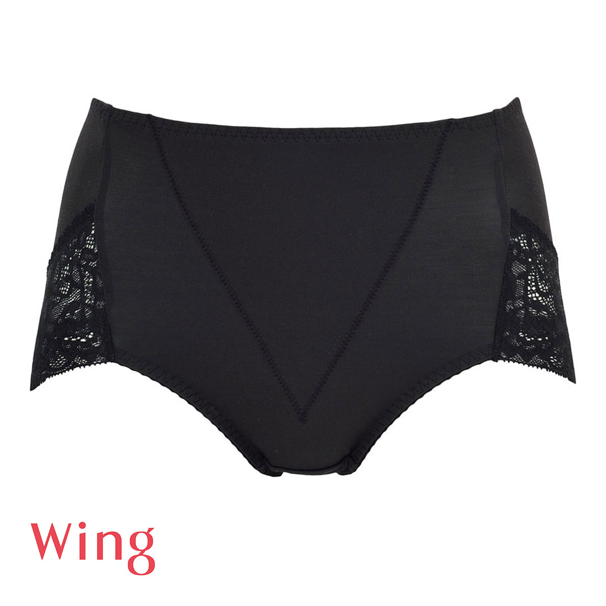 ワコール Wacoal ウイング Wing ショーツ感覚でお腹とヒップをほどよくサポート Pパンツ LL 3L ショート ガードル ショーツ 単品(BK-ブラック-LL)